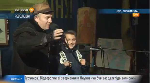 child in Maidan