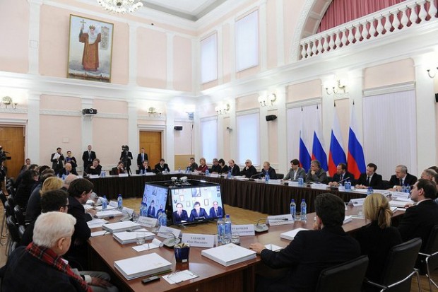 Meeting of the Presidential Council for Art and Culture Presidium, 3 February 2014. Photo by kremlin.ru