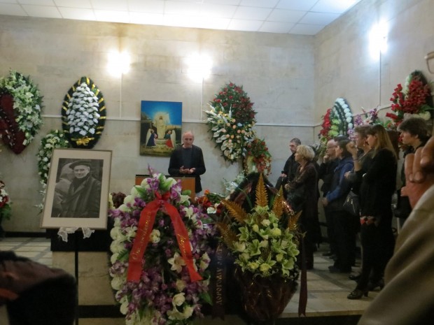 Funeral of Andrei Mironov May 2014. Photo by Yelena Sannikova.