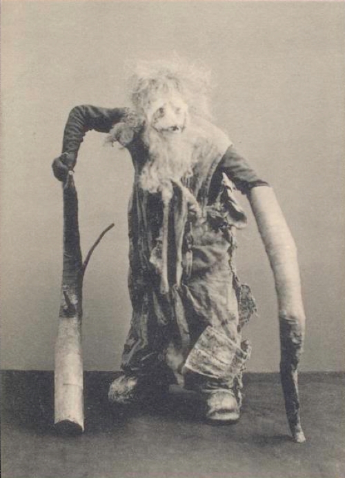 Performer of an elm troll from the play "The Blue Bird" at the Moscow Art Theatre, 1908. Photo via K. Fisher.
