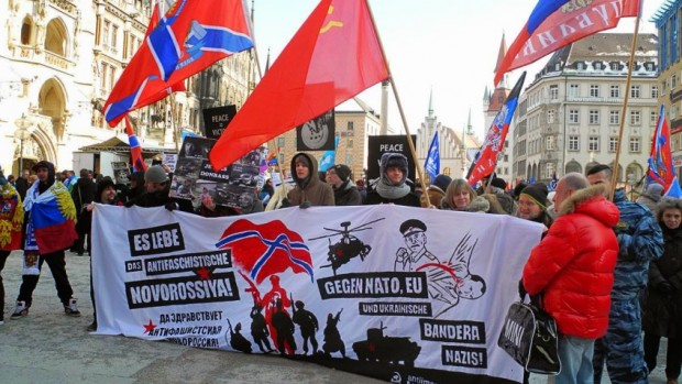 Anti-NATO meeting with supporters of 'Novorossiya' in Munich