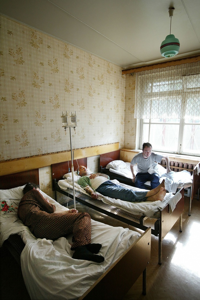 A ward in one of the units of the Moscow psychiatric hospital №7 named after N.A. Alekseev (commonly known as Kashchenko). 2009