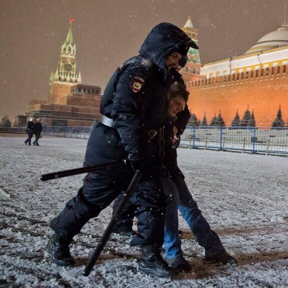 activist arrested in Moscow