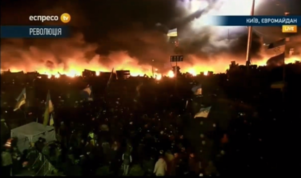 Kiev  Ukraine.  euromaidan