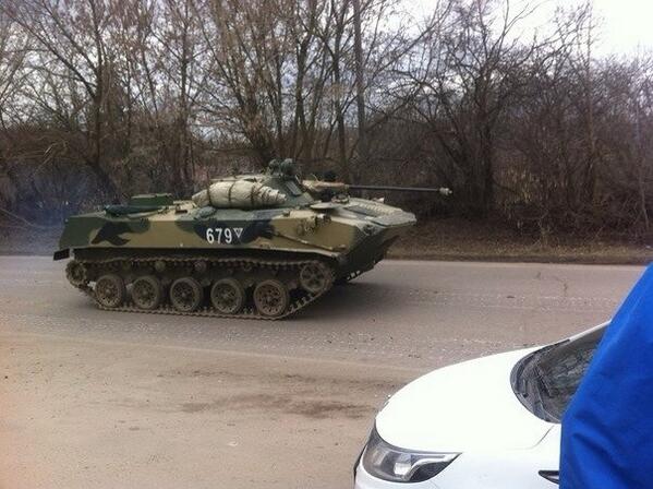 Russian armor near Ukraine's border | March 12, 2014