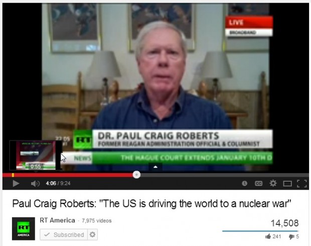 roberts us driving world to nuclear war