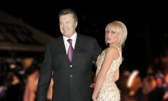 Alyona Berezovskaya with Viktor Yanukovych