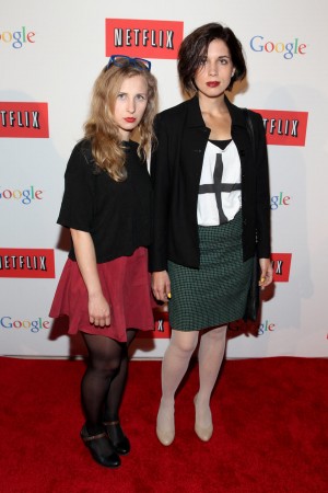 Mariya Alyokhina (L) and Nadezhda Tolokonnikova. Paul Morigi/Getty Images for Netflix