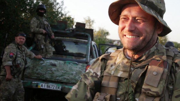 Dmytro Yarosh, leader of the Right Sector party and commander of the unit of the same name that was fighting against (pro-)Russian extremists in Eastern Ukraine.